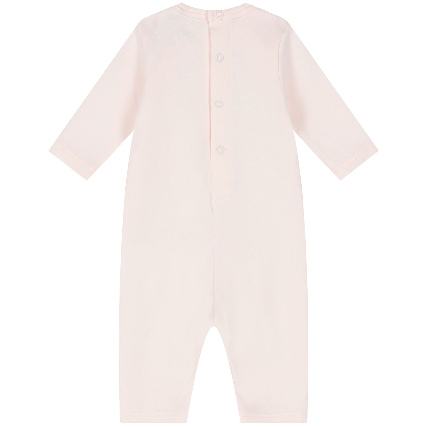 Baby Girls Pink Logo Romper, 1, hi-res